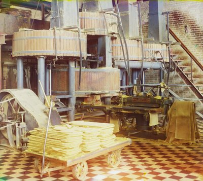 Cotton Textile Mill Interior, Probably in Tashkent by Sergey Prokudin Gorsky
